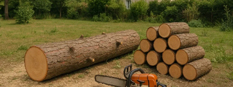 Abattage sécurisé et tronçonnage de bois – Sassenage – Élagage Grenoble