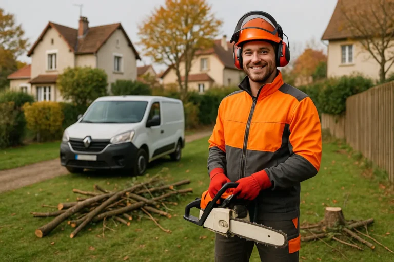 élagueur professionnel souriant de Nanterre
