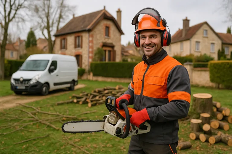 Abattage d’un arbre en zone résidentielle à Élagage Versailles