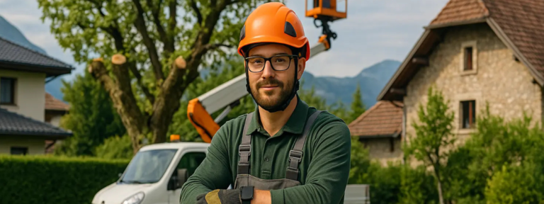 Élagage d’arbres en milieu résidentiel à Elagage Annecy
