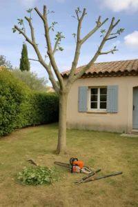 Intervention d’élagage soigné avec coupes nettes à Elagage Aix en provence