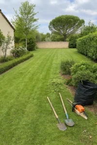 Entretien complet d’un jardin résidentiel à Elagage Aix en provence