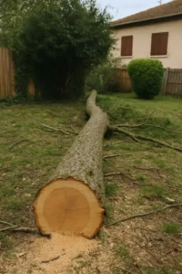 Abattage d’arbres à Bron – Chantier propre et soigné 