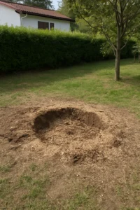 Dessouchage d’une souche après abattage - Elagage Bayonne