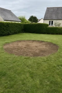 Terrain après rognage de souche - Elagage Brest