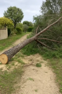 abattage d'un arbre dans la region carcassonnaise
