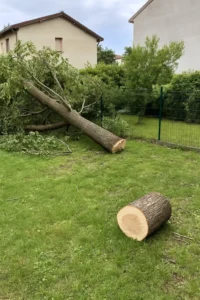 Tronçonnage sécurisé à Villeurbanne – Précision et respect du terrain