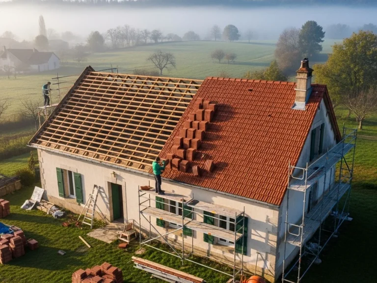 Rénovation toiture ancienne maison – Banlieue verte - Rénovation Toiture Lyon