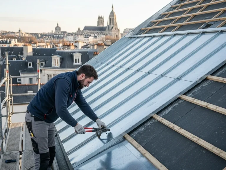 Rénovation toiture zinc – Maison nantaise - Rénovation Toiture Nantes