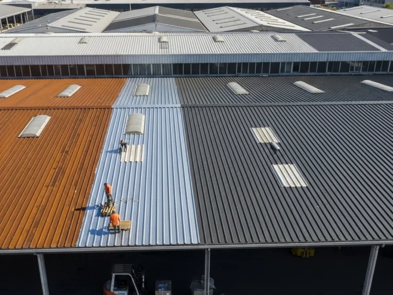 Toiture bac acier – Chantier industriel - Rénovation Toiture Lyon