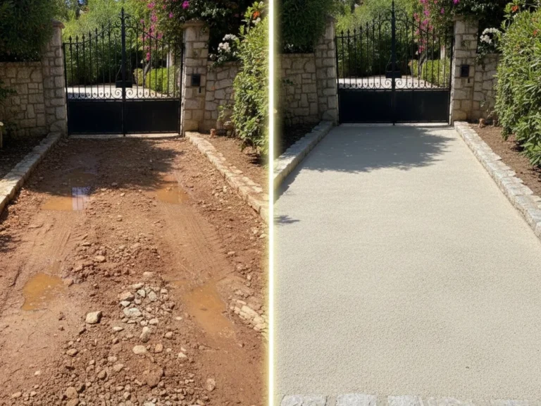 Avant & Après – Création d’accès voiture