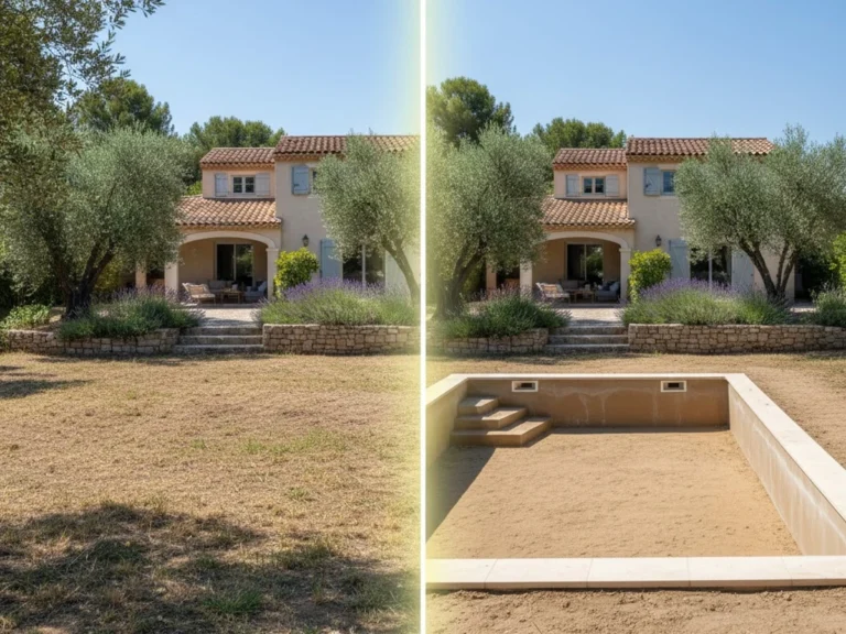 Avant & Après – Terrassement pour piscine