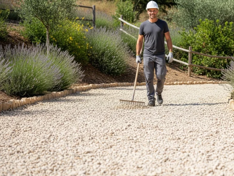 Nos réalisations – Préparation de chemin empierrement