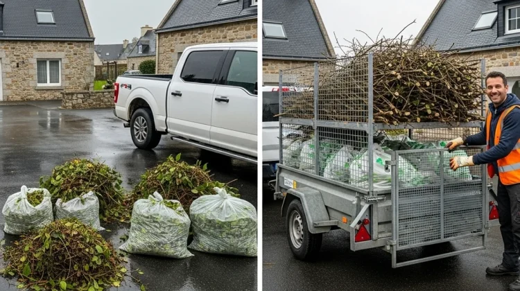 AVANT & APRÈS – RAMASSAGE DE DÉCHETS VERTS À SAINT-MALO