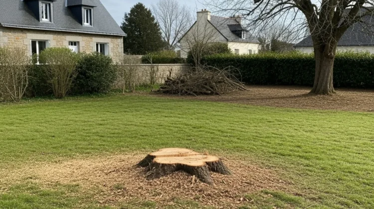 Après abattage (sans artisan) - Elagage Quimper