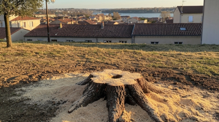 Après rognage de souche - Elagage Aquitaine