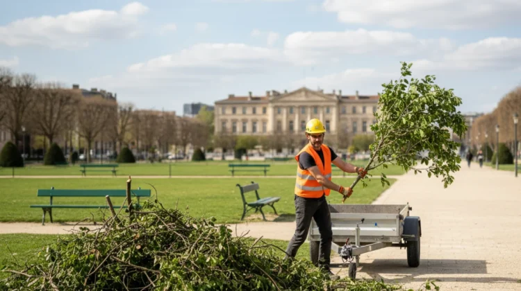 Gestion et ramassage des déchets verts (avec artisan, parc urbain) - Nos réalisations - Elagage Bordeaux