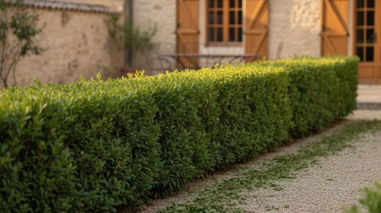 Haie taillée parfaitement, travail terminé - Elagage Avigon