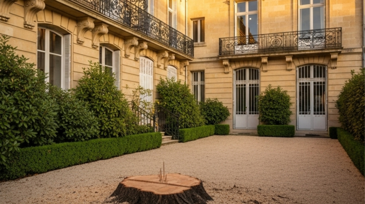 Jardin propre après abattage - Elagage Aquitaine