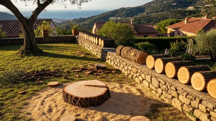 NOS REALISATIONS - ABATTAGE D’ARBRE (APRÈS SEULEMENT- Elagage Ajaccio et Corse du Sud