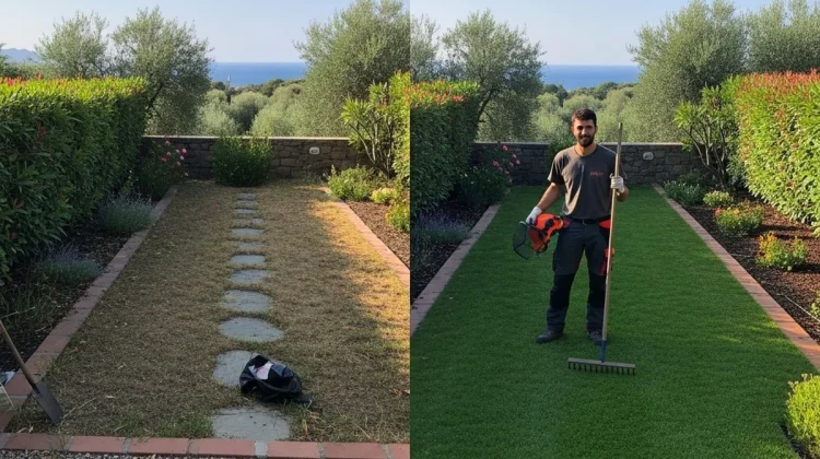 NOS REALISATIONS - AVANT&APRÈS – ENTRETIEN DE JARDIN - Elagage Ajaccio et Corse-du-Sud