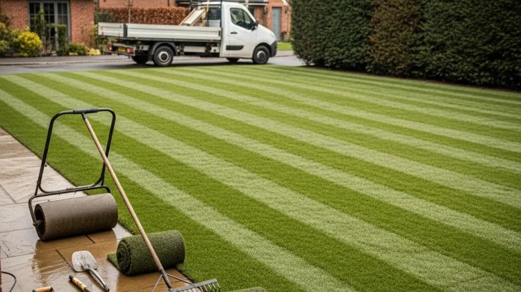 NOS REALISATIONS - POSE DE GAZON EN ROULEAUX (APRÈS SEULEMENT – Arras, Hauts-de-France)) - Elagage Arras