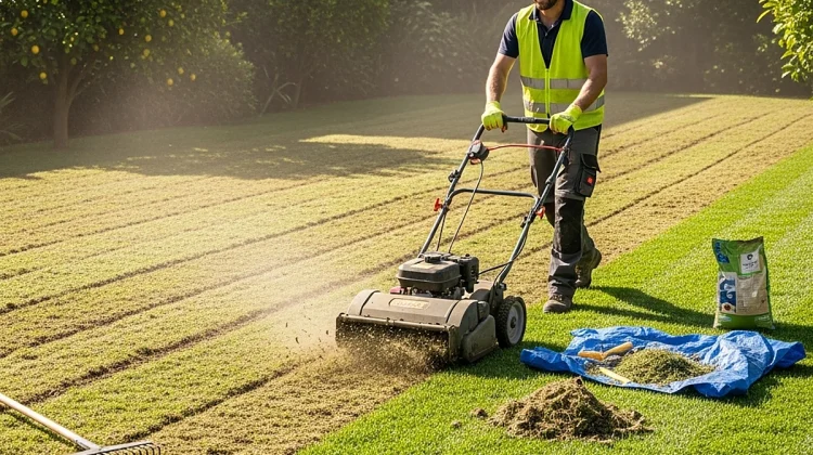 NOS REALISATIONS - SCARIFICATION & REGARNISSAGE DE PELOUSE - Élagage Alpes-Maritimes_1200x900