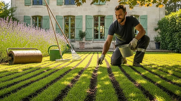 NOS REALISATIONS - SCARIFICATION & REGARNISSAGE DE PELOUSE - Elagage Angoulême_1200x900