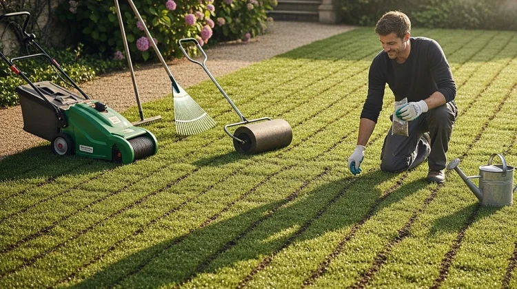 NOS REALISATIONS - SCARIFICATION & REGARNISSAGE DE PELOUSE - Élagage Compiègne_1200x900