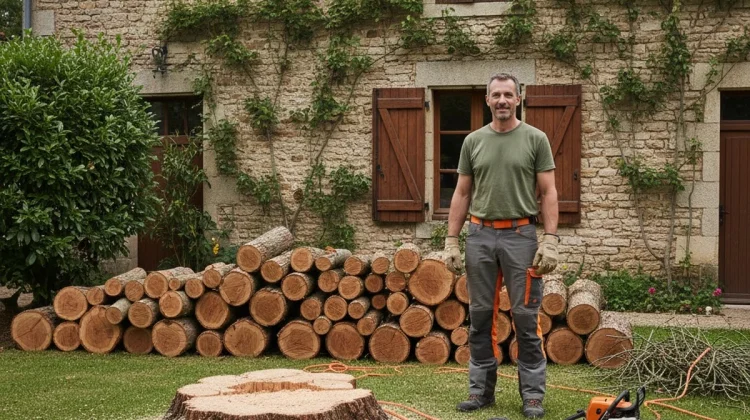 NOS REALISATIONS – Démontage complexe près d’habitation – Elagage Lot – avec artisan