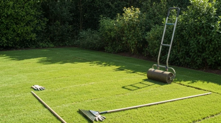 NOS REALISATIONS – Pose de gazon (fini) – Élagage Corrèze sans artisan visible