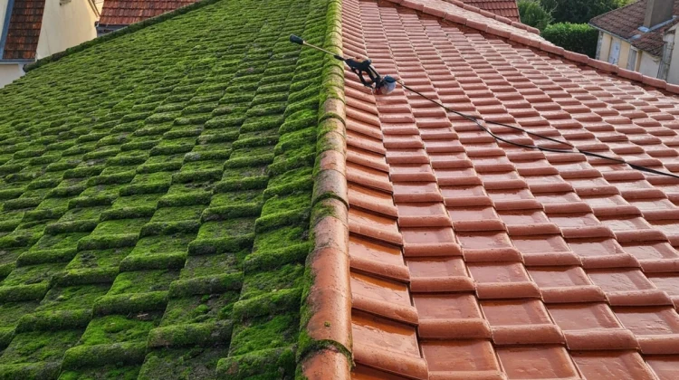 Nettoyage & Démoussage de Toiture – AVANT Après (Bayonne)