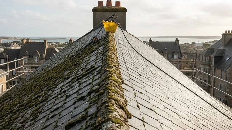 Nettoyage & Démoussage de Toiture – Avant Après - Couvreur Cherbourg_1200x900