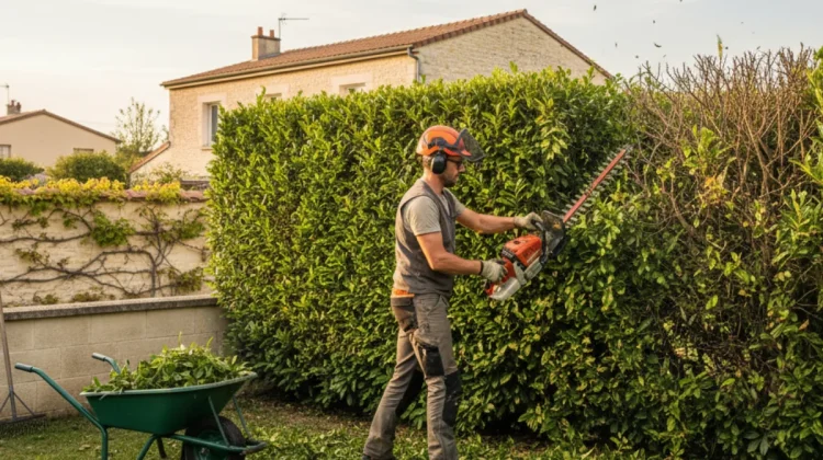 Taille d’une haie moyenne - Nos réalisations - Elagage Bordeaux