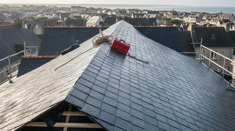 Travaux de Toiture – Vue Panoramique 85% Finis - Couvreur Cherbourg_1200x900